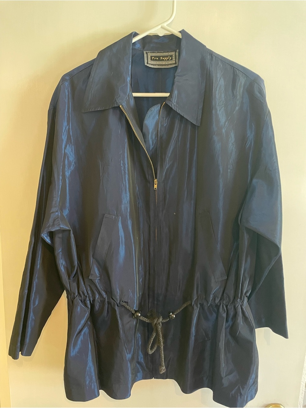 Women's Navy Utility Drawstring Jacket